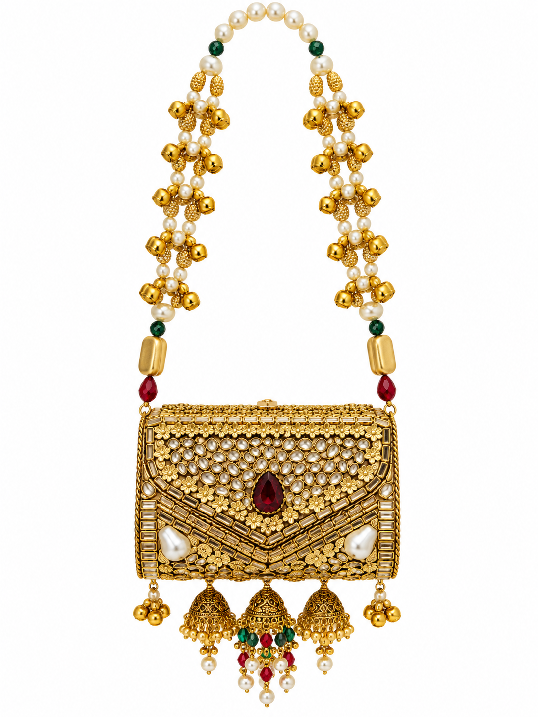 Jhumar Turkish Kundan Clutch