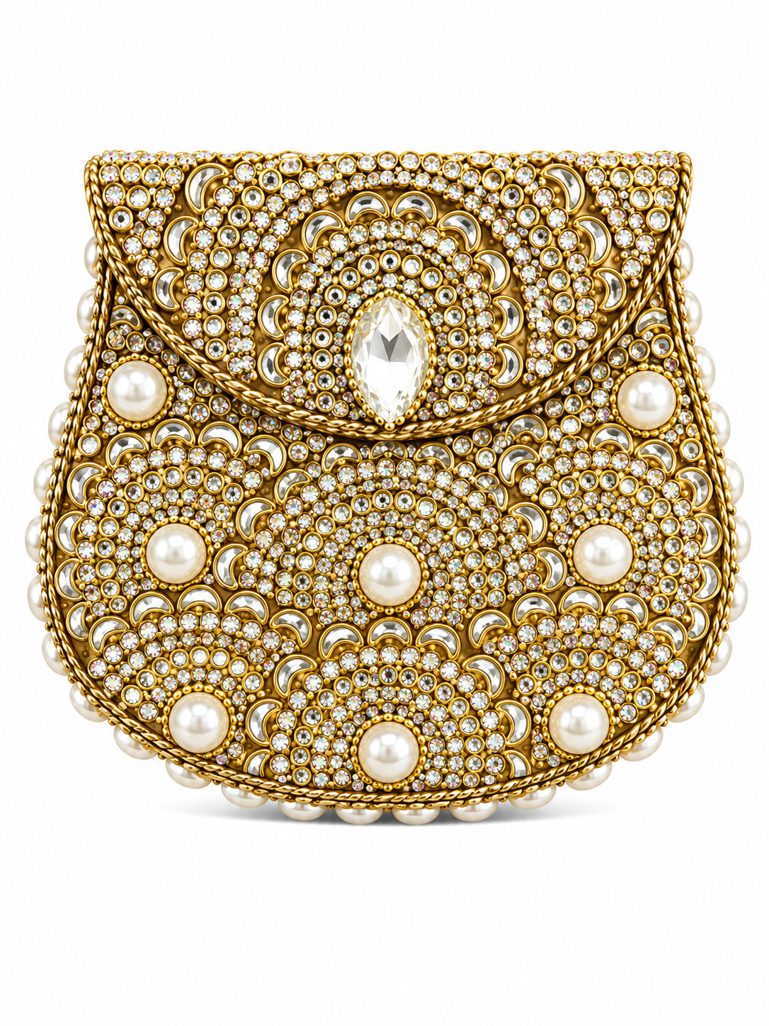 Indian Clutch Kundan Design P