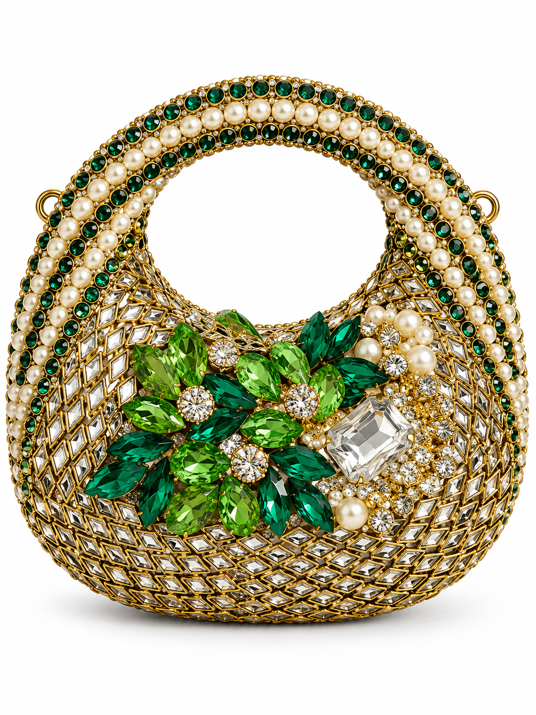 Kundan luxury moon clutch