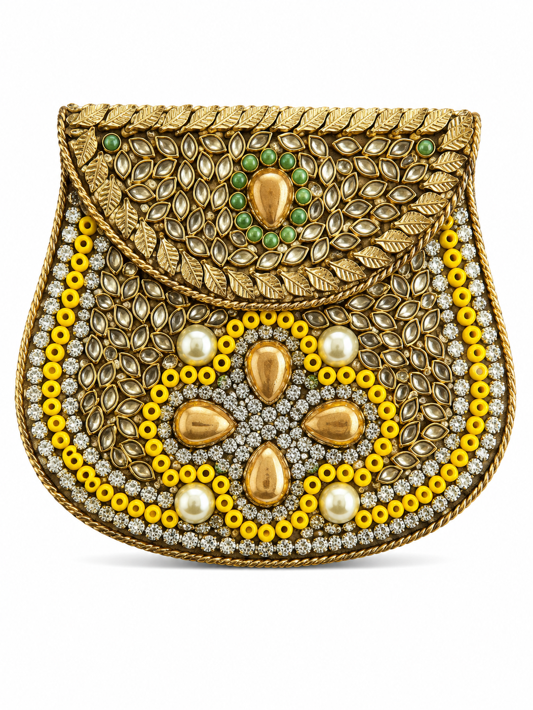 Indian Clutch Kundan Design aff
