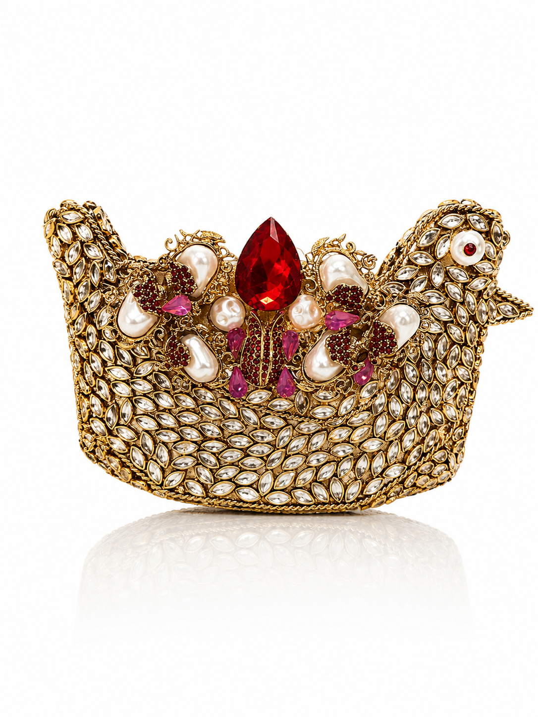 Royal Peacock Jewel Clutch