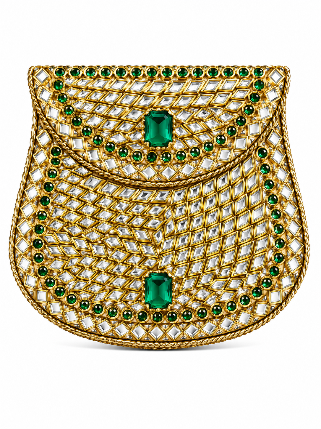Indian Clutch Kundan Design N