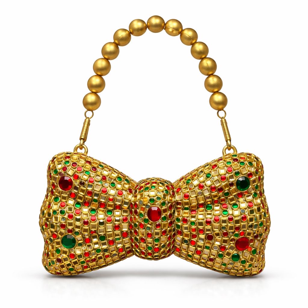 *Noor Kundan Bow Clutch*