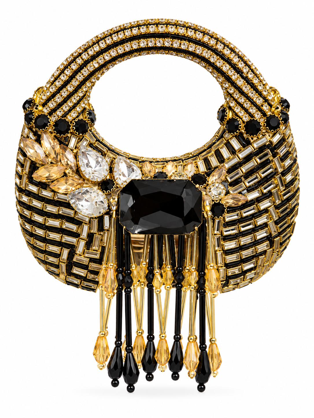 Kundan luxury moon clutch