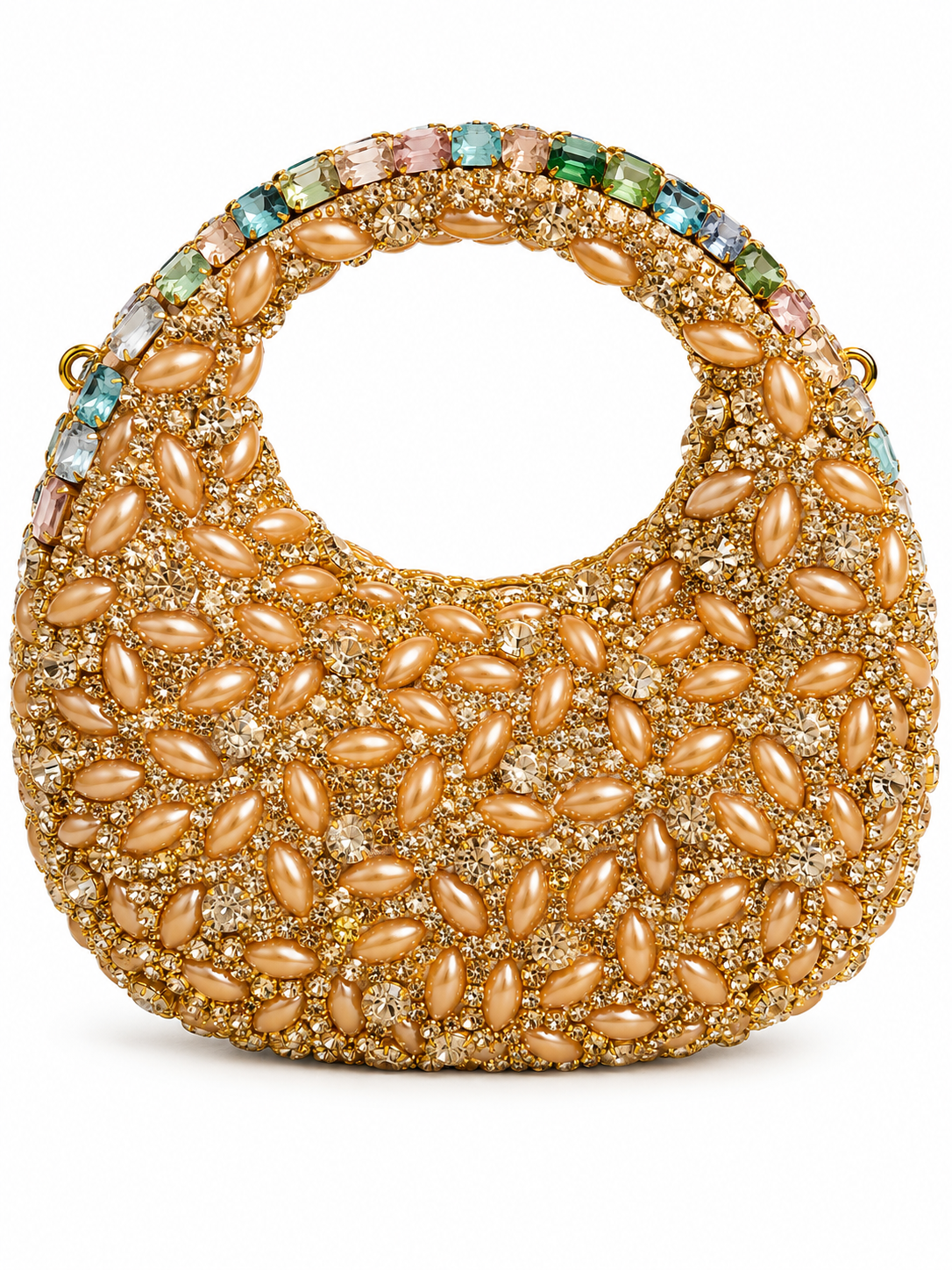 Kundan luxury moon clutch