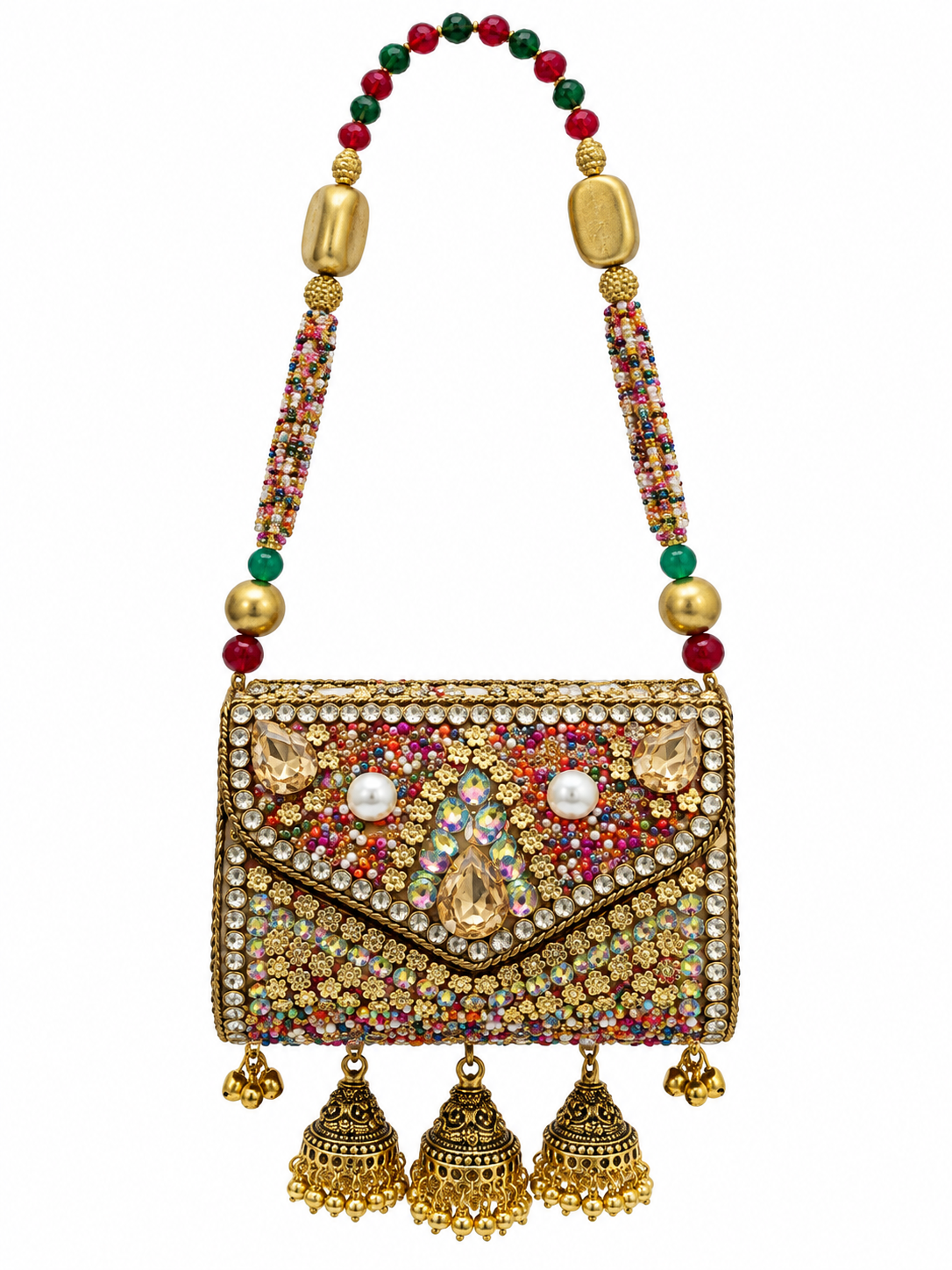 Jhumar Turkish Kundan Clutch
