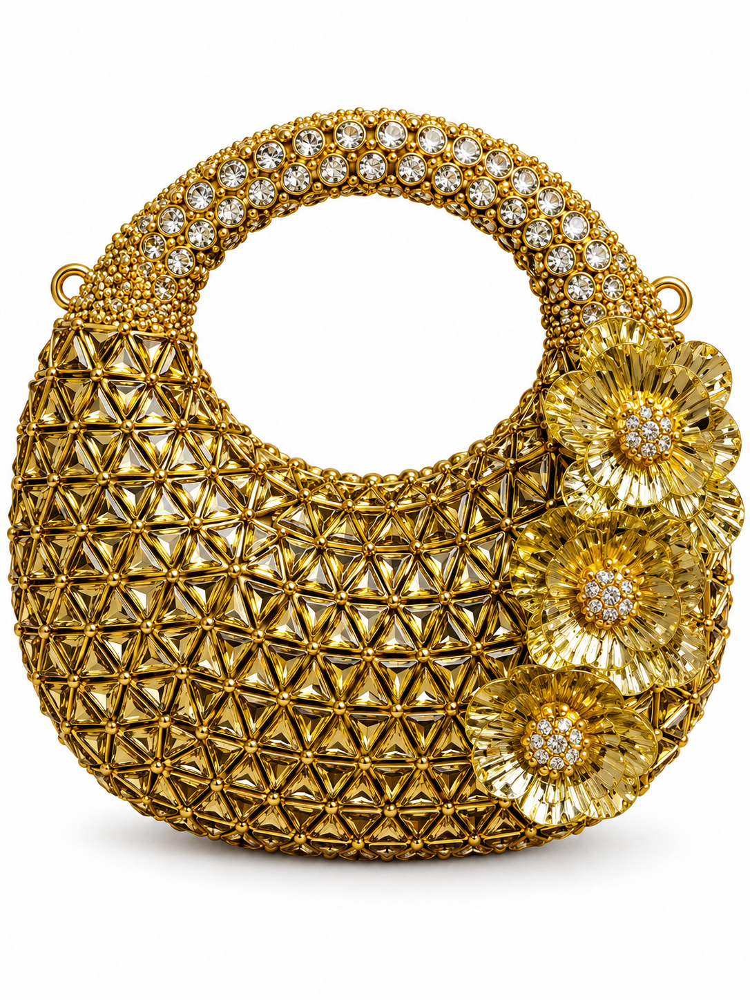 Kundan luxury moon clutch