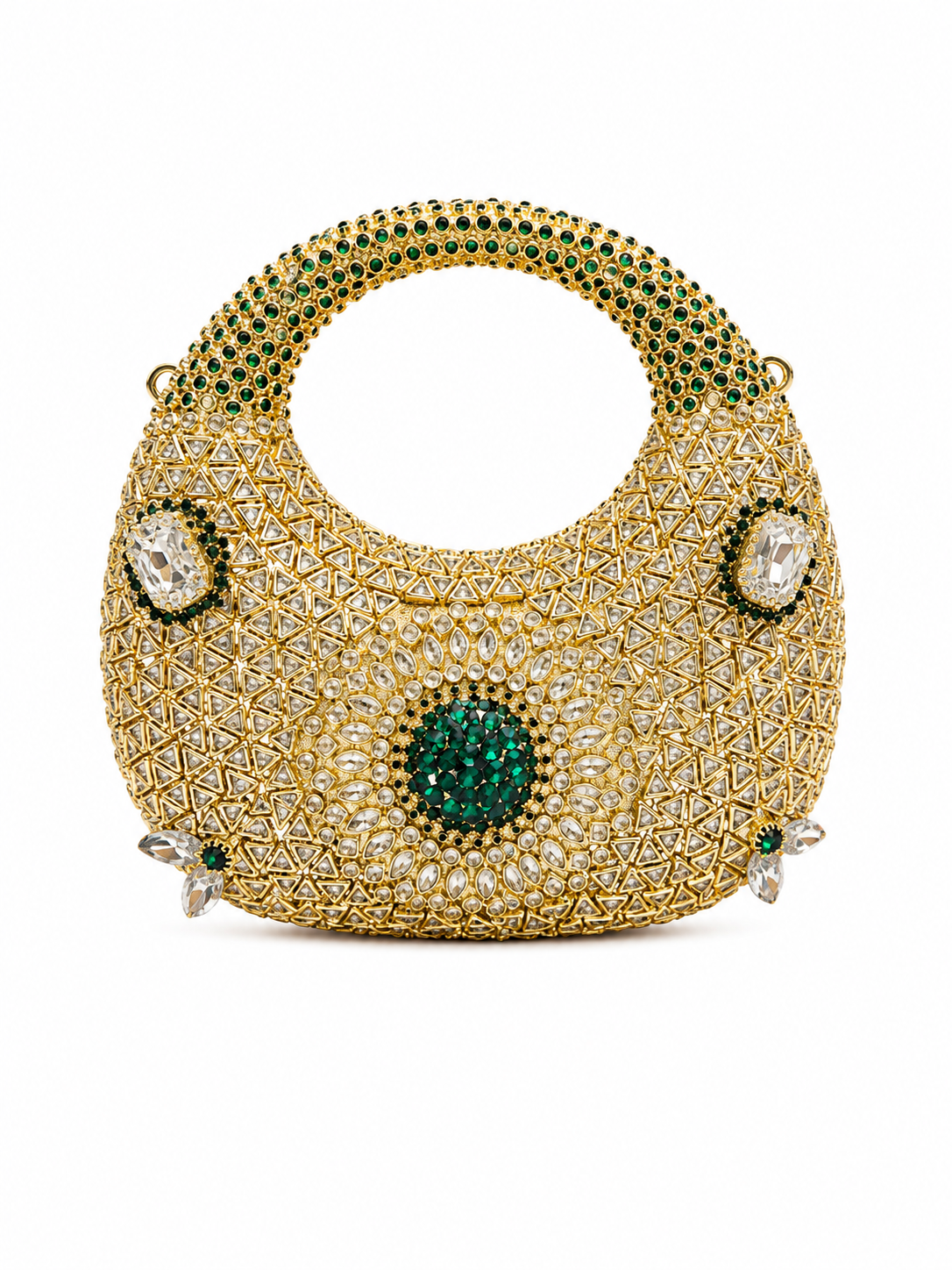 Kundan moon clutch J