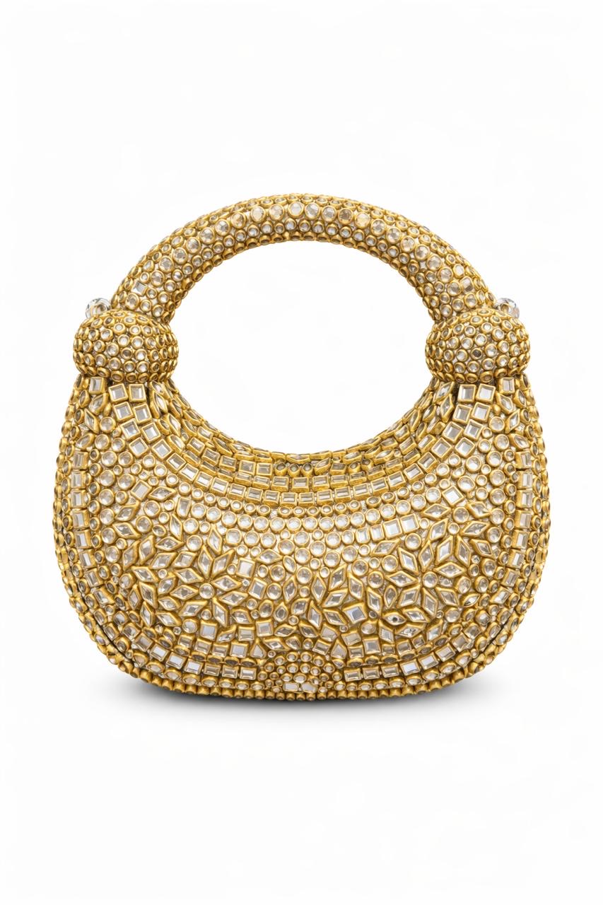 β¨ Royal Orbit Kundan Clutch β¨