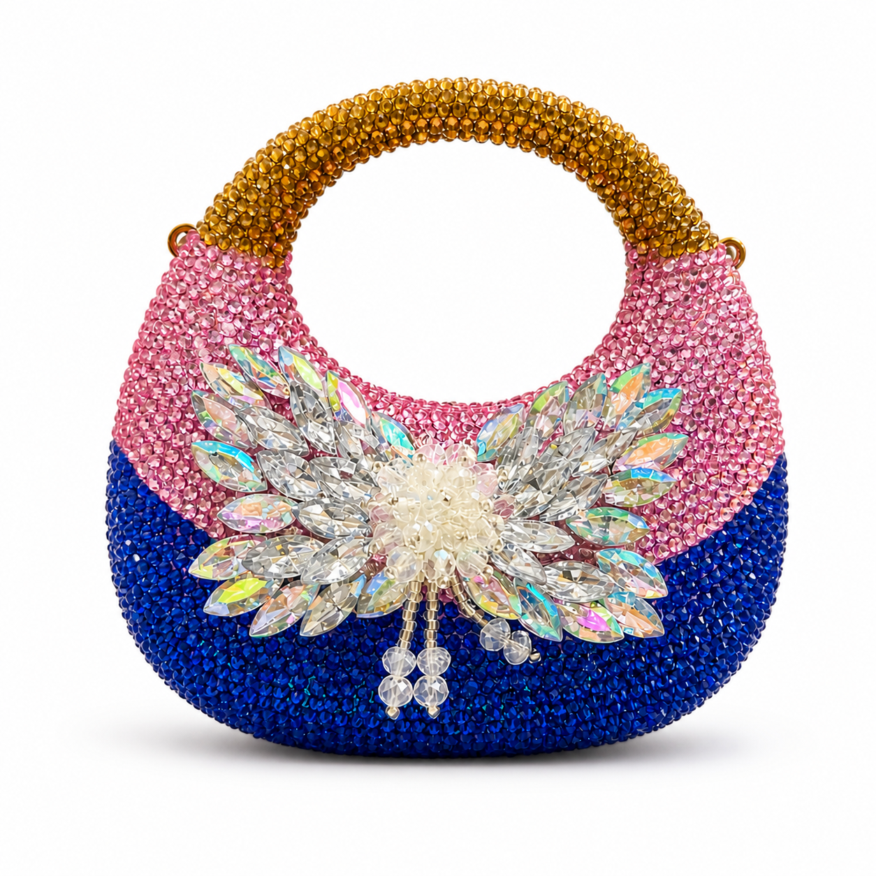 Crystal Multi Bloom Mini Clutch
