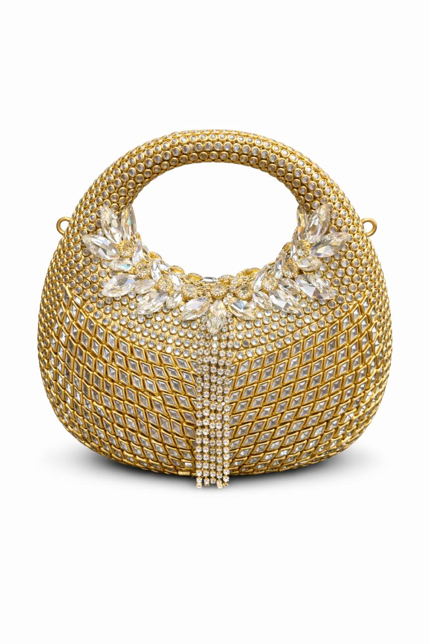 *Noor Royale Crystal Kundan Clutch*