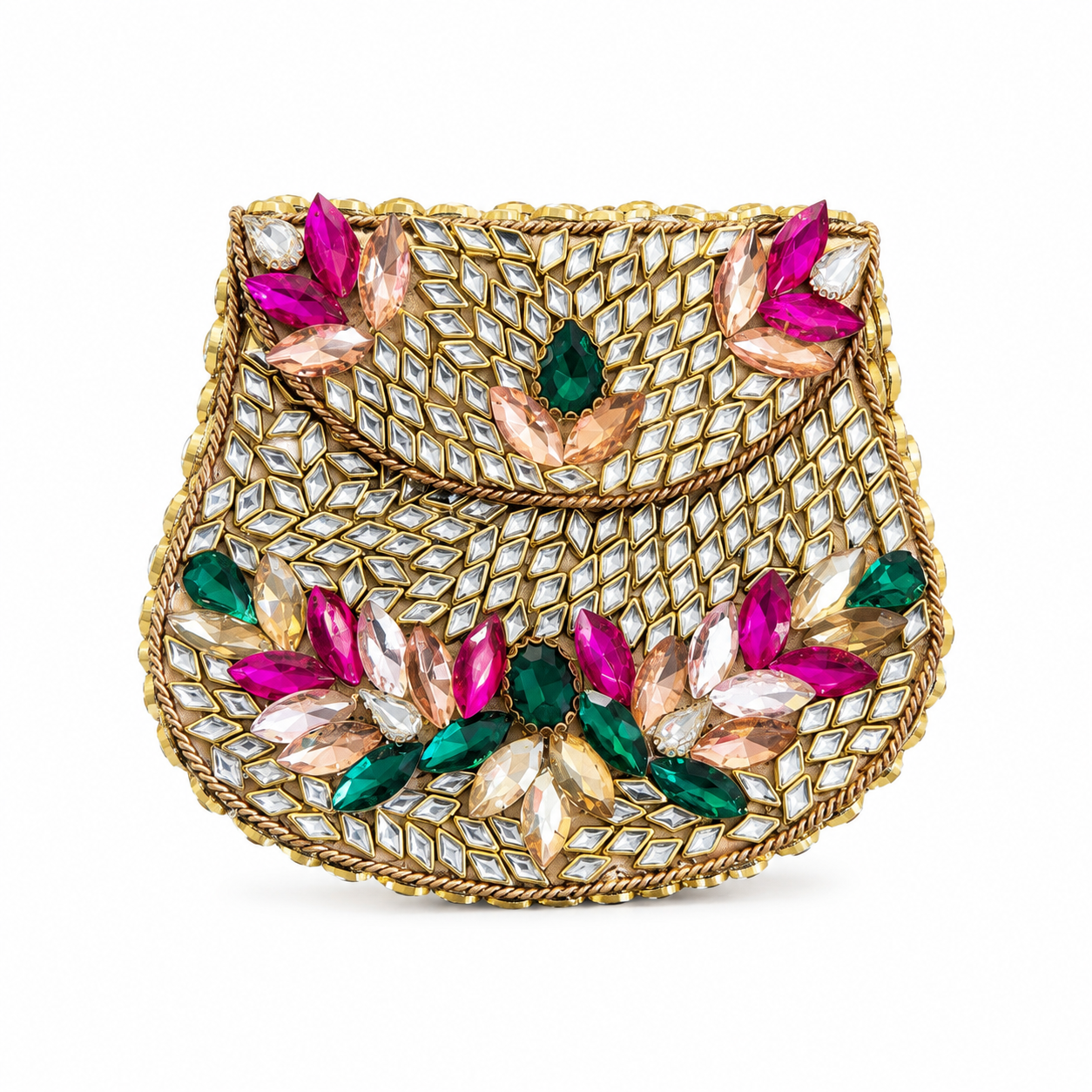 Indian Clutch Kundan Design L