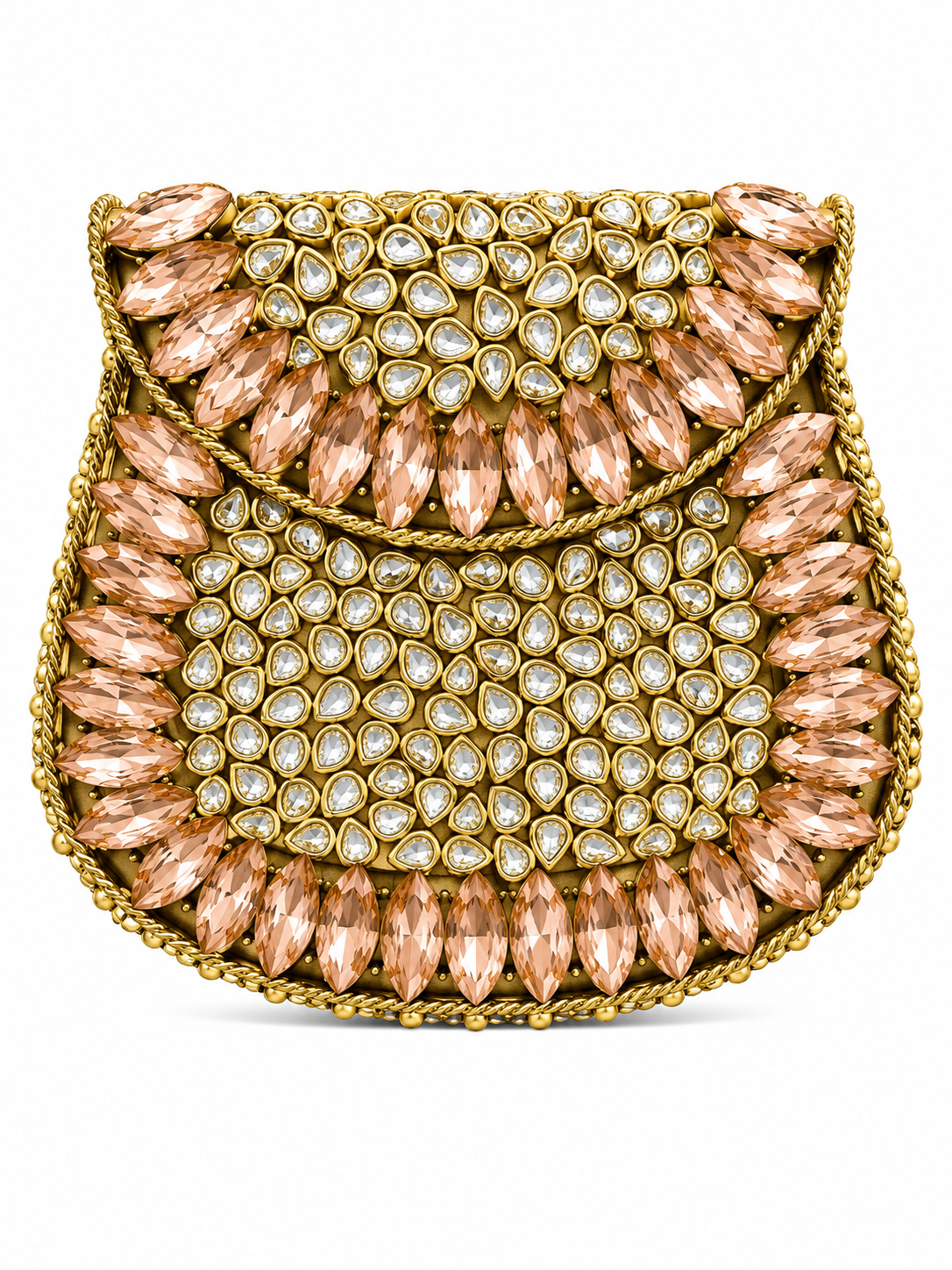 Indian Clutch Kundan Design Fss