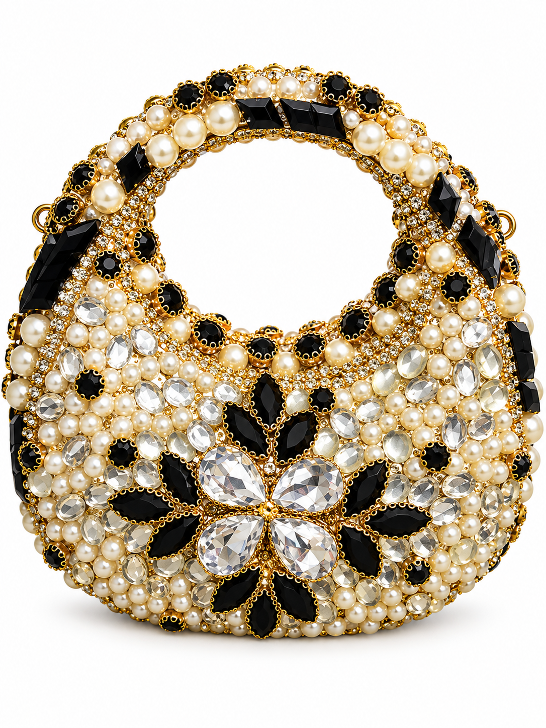 Kundan luxury moon clutch