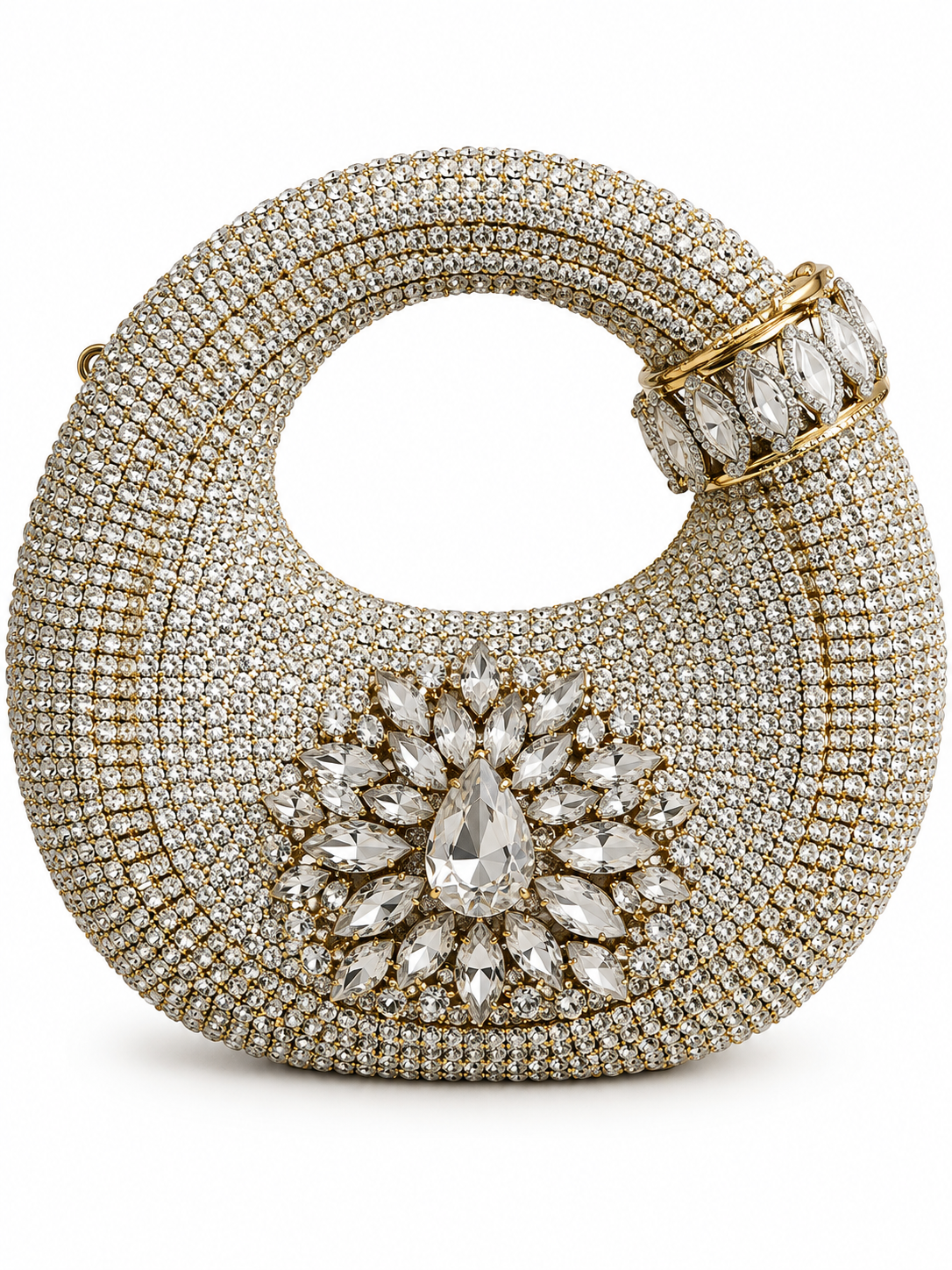 Kundan luxury moon clutch