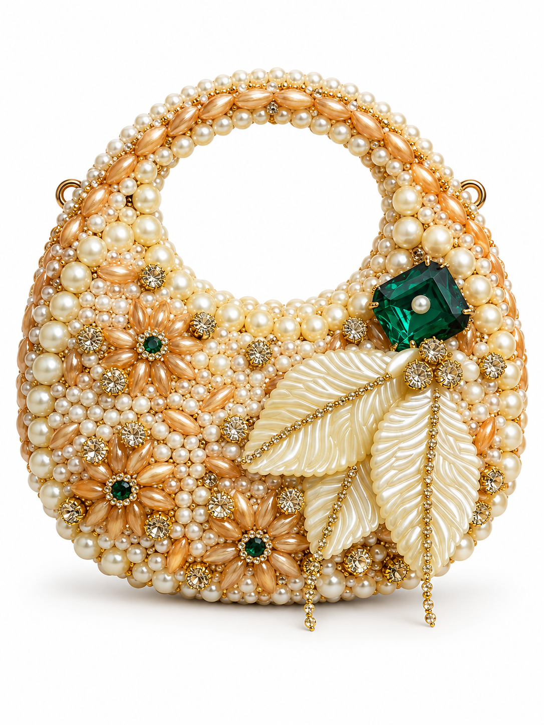 Kundan luxury moon clutch