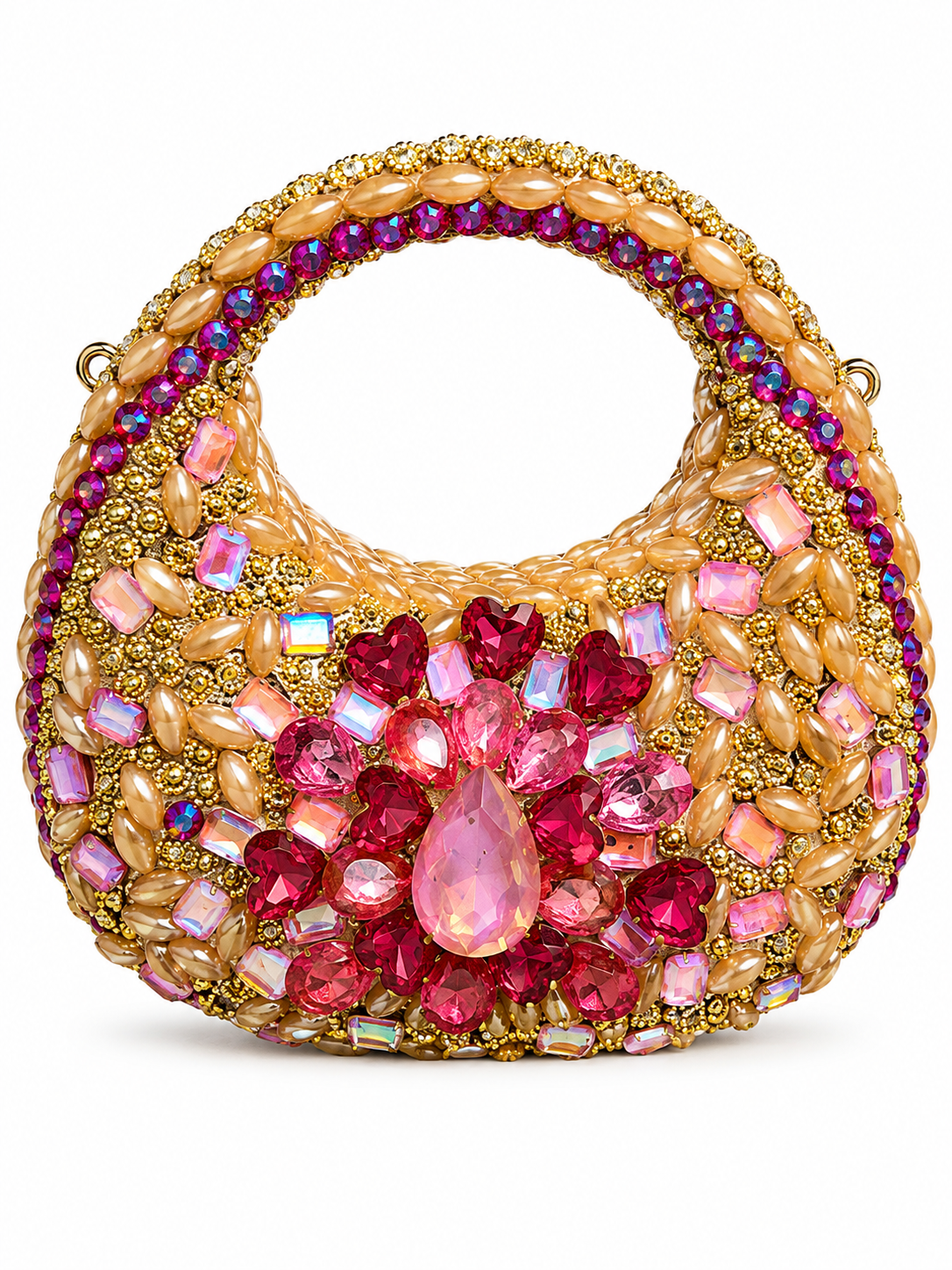 Kundan luxury moon clutch