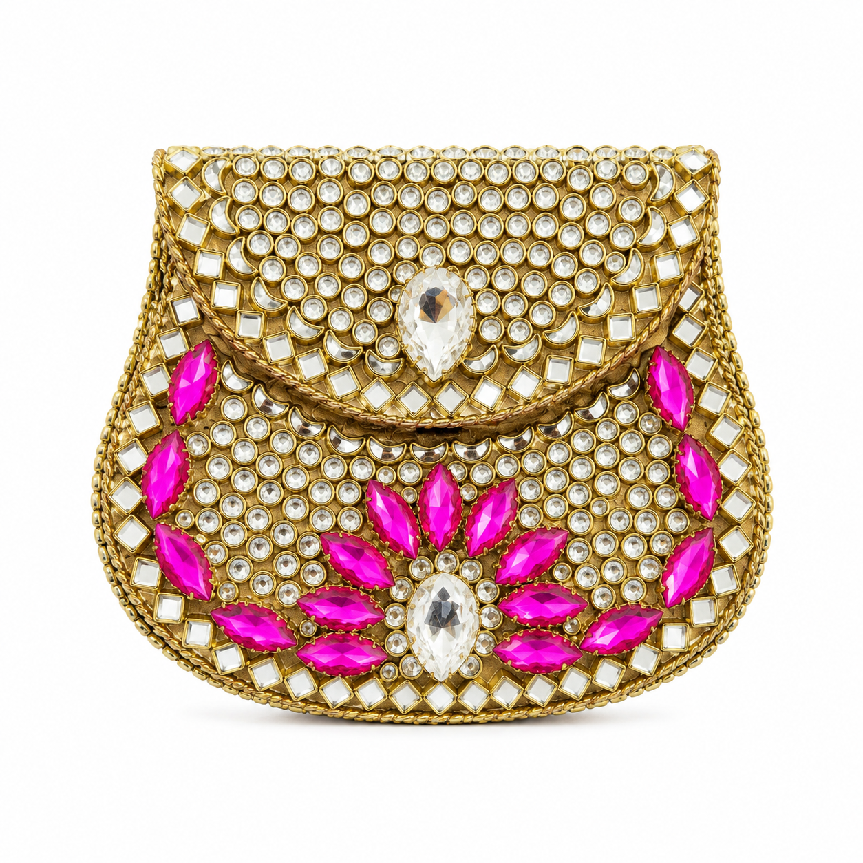 Indian Clutch Kundan Design H