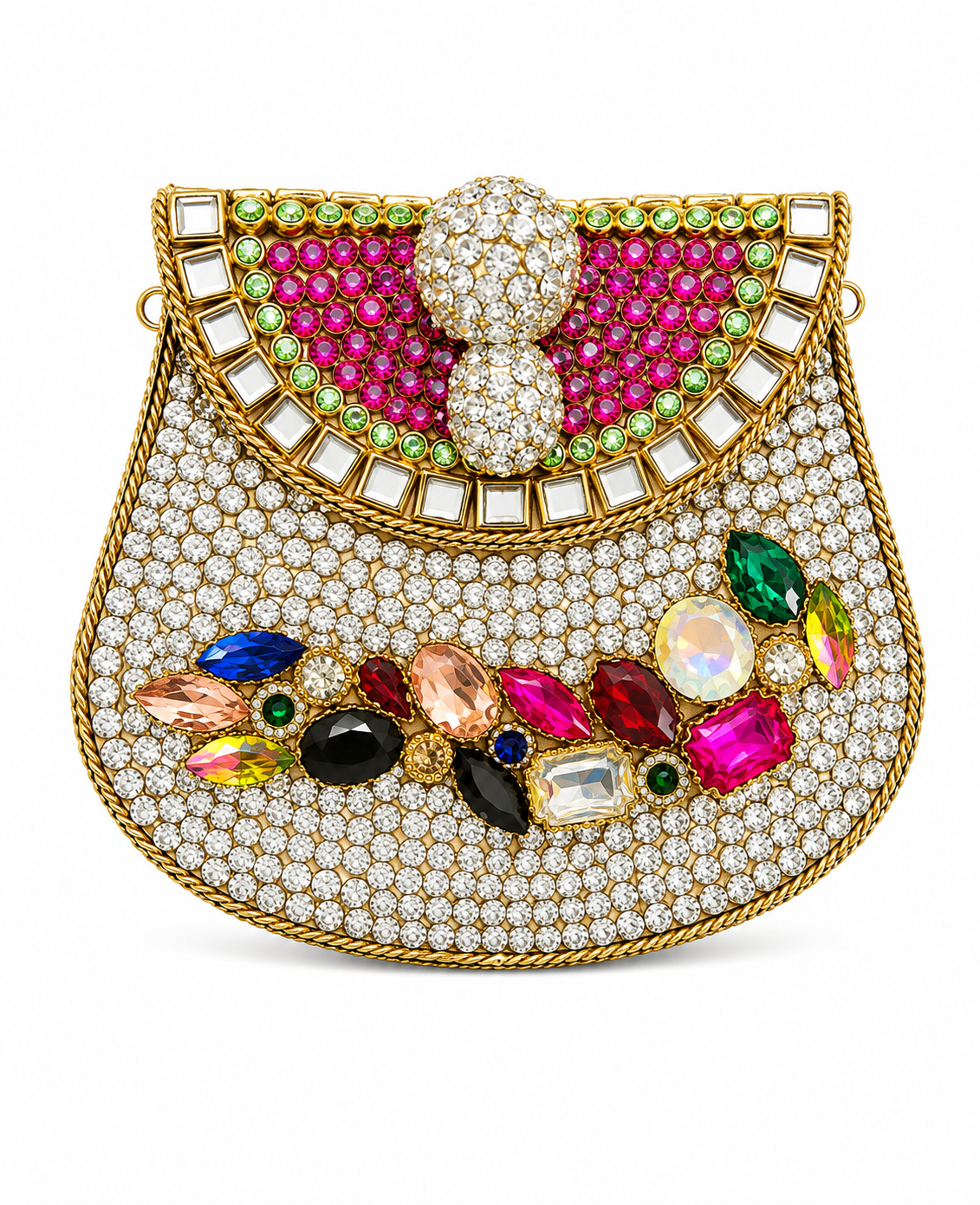 Indian Clutch Kundan Design Ab