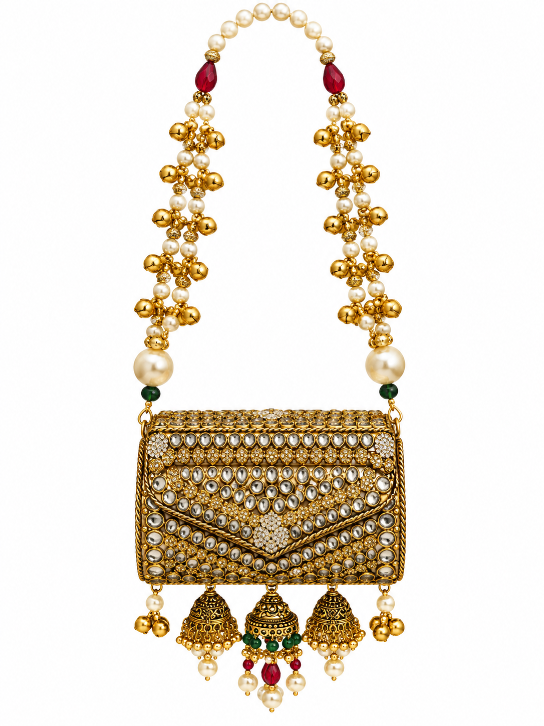 Jhumar Turkish Kundan Clutch