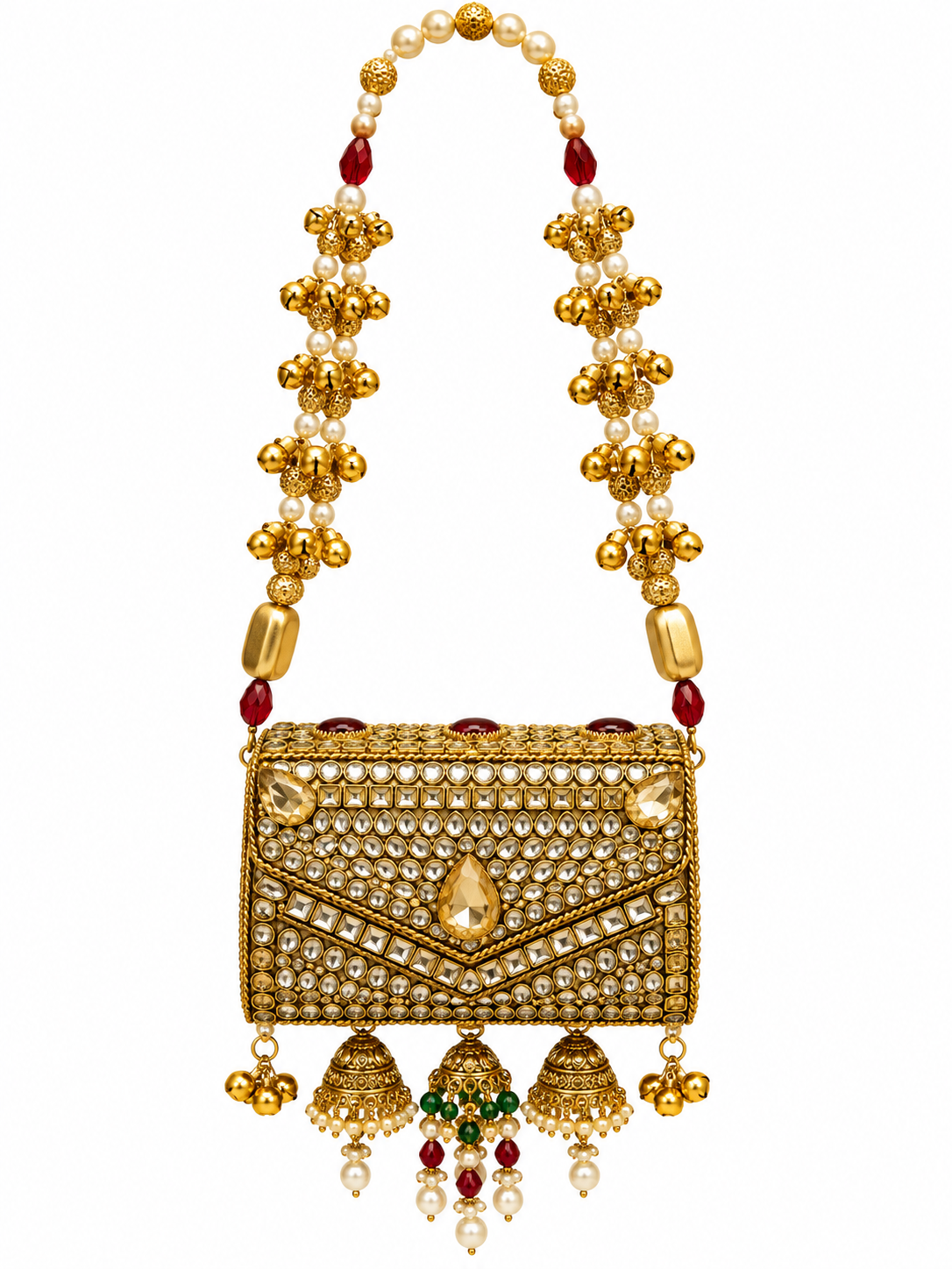 Jhumar Turkish Kundan Clutch