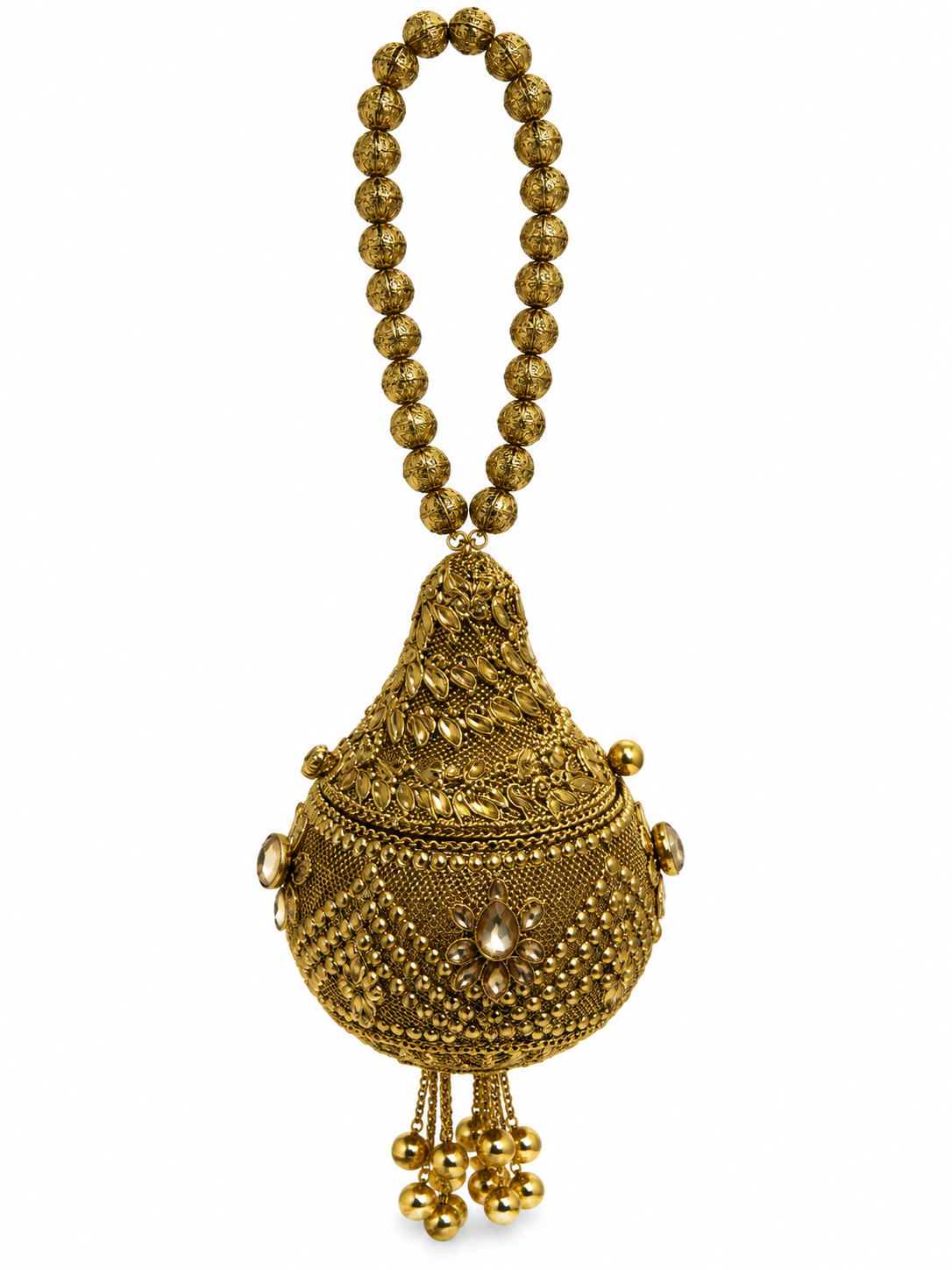 Indian Metal Clutch Potli C
