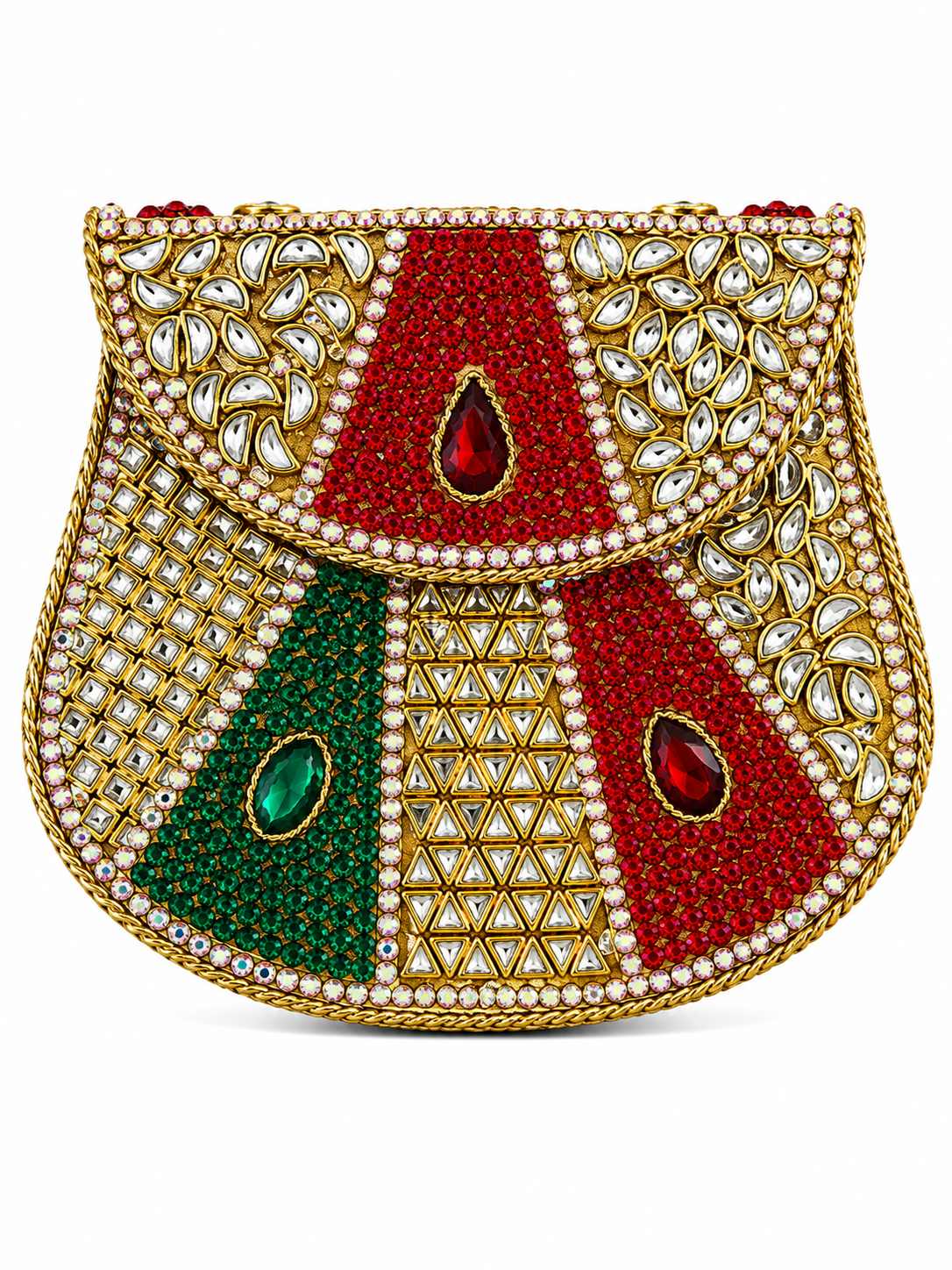 Indian Clutch Kundan Design R