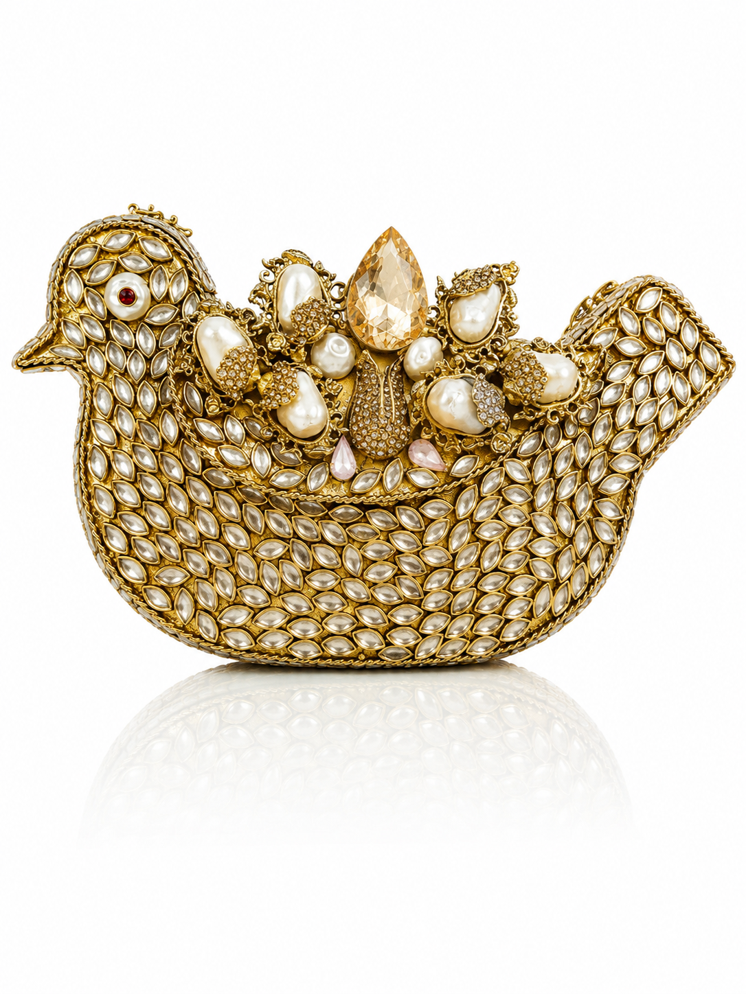Royal Peacock Jewel Clutch