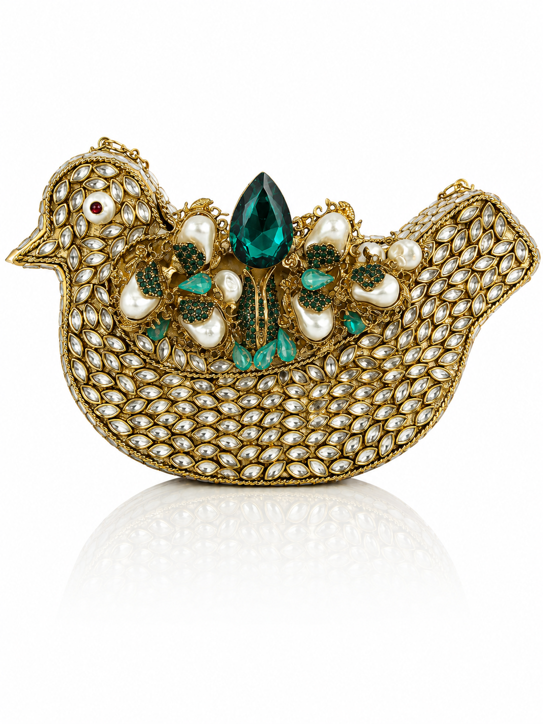 Royal Peacock Jewel Clutch