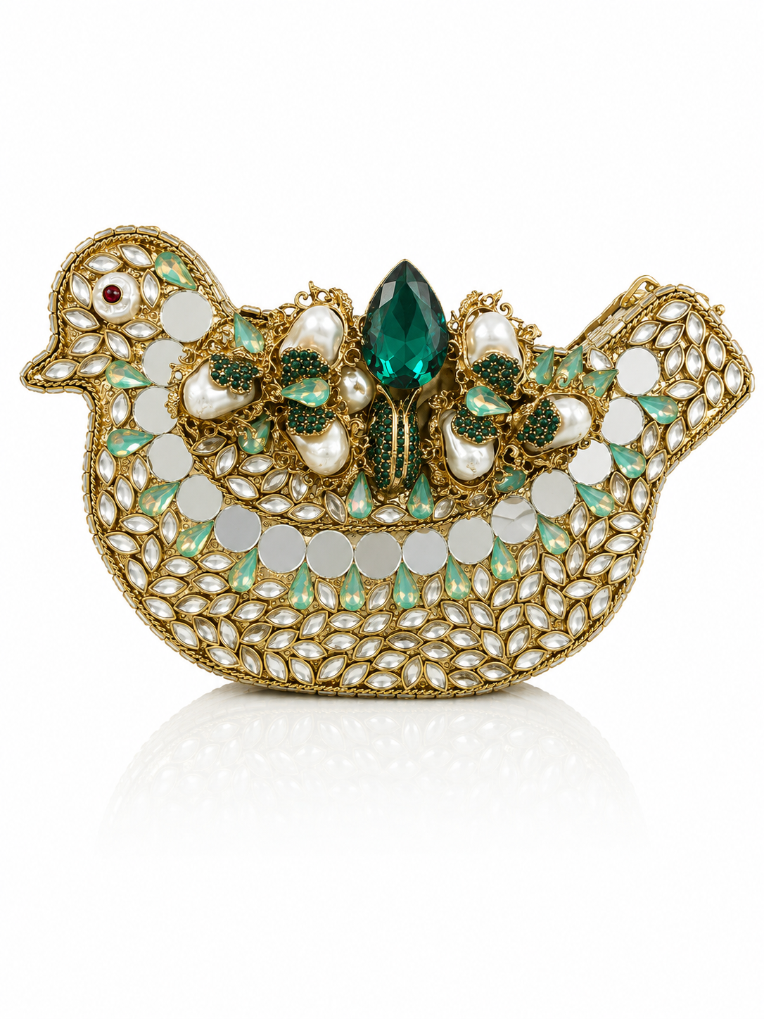 Royal Peacock Jewel Clutch