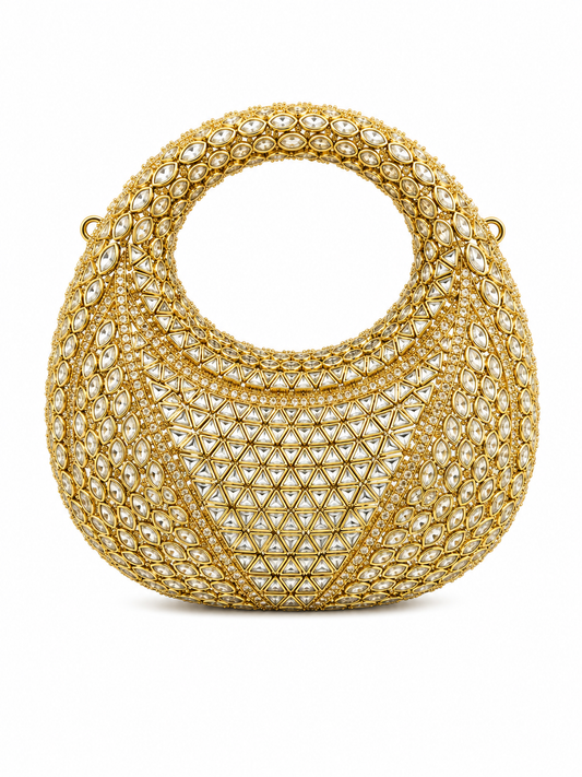 Kundan moon clutch E