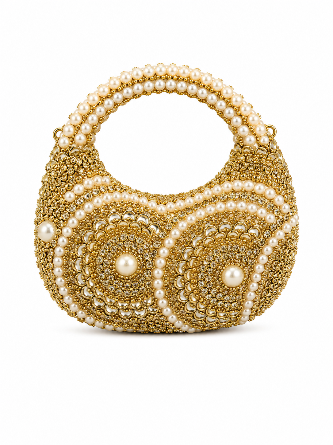 Kundan moon clutch F