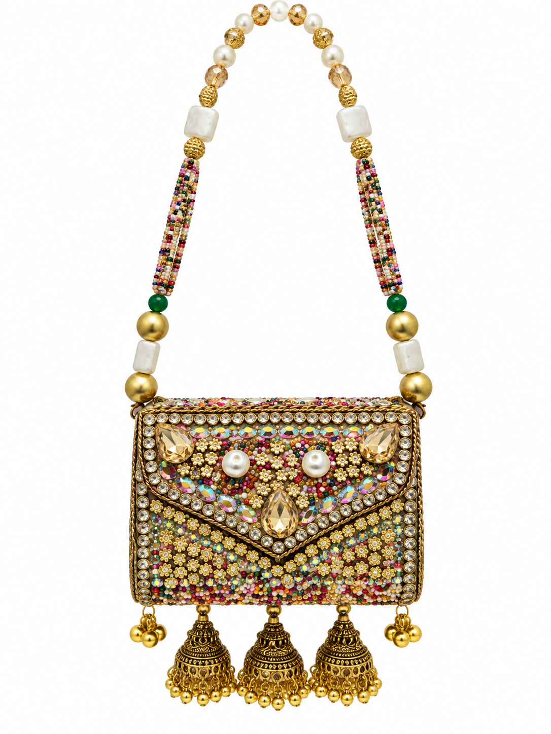 Jhumar Turkish Kundan Clutch