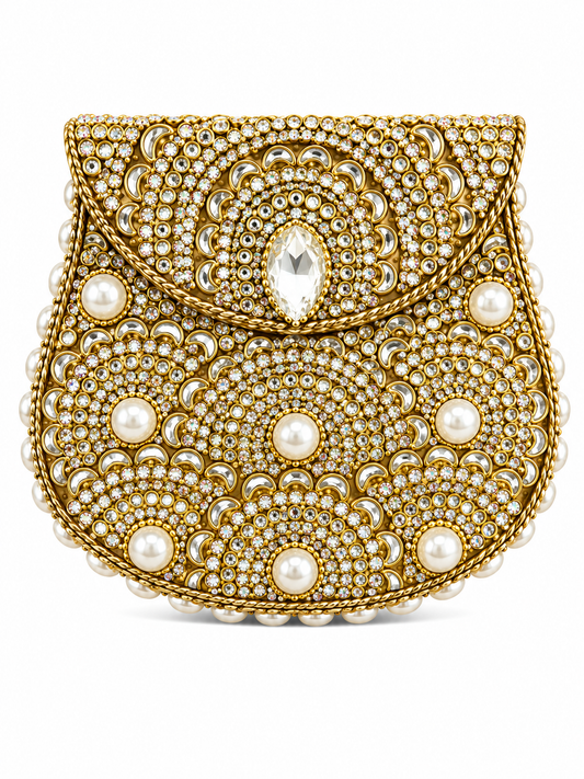 Indian Clutch Kundan Design P