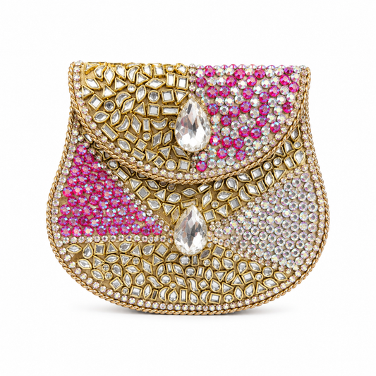 Indian Clutch Kundan Design J