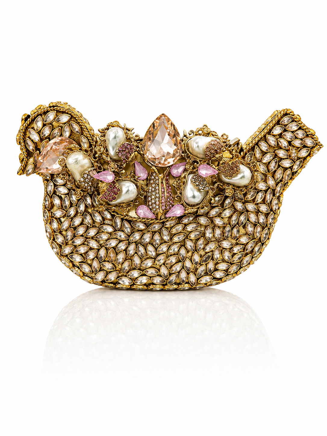 Royal Peacock Jewel Clutch