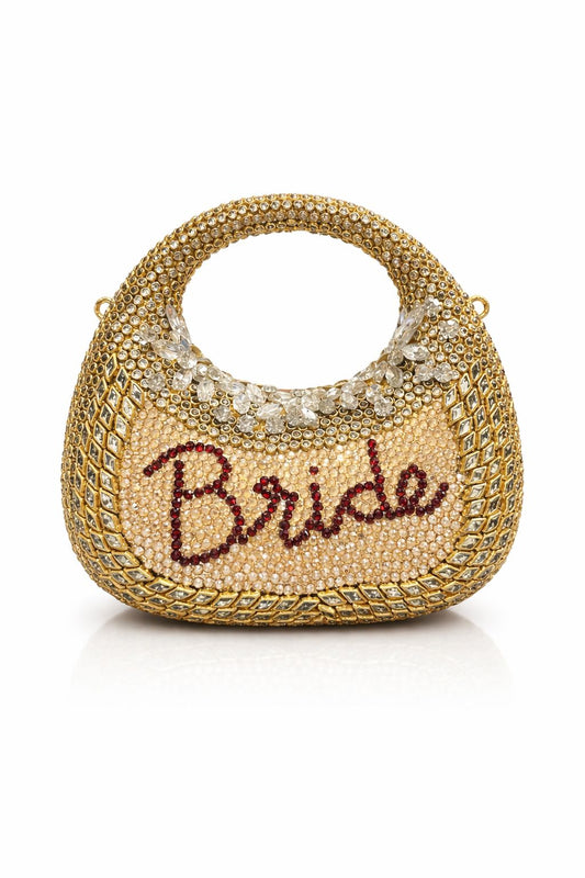 *Royal Bride Swarovski Kundan Clutch*