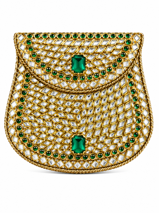 Indian Clutch Kundan Design N
