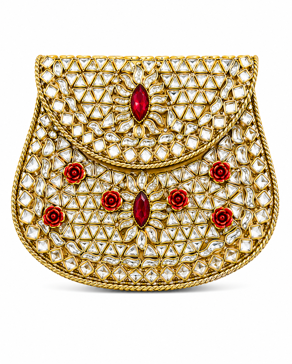 Indian Clutch Kundan Design W