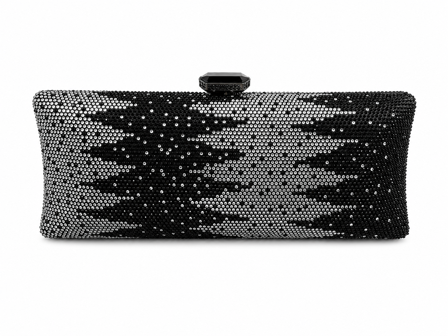 Midnight Royale Long Swarovski Clutch