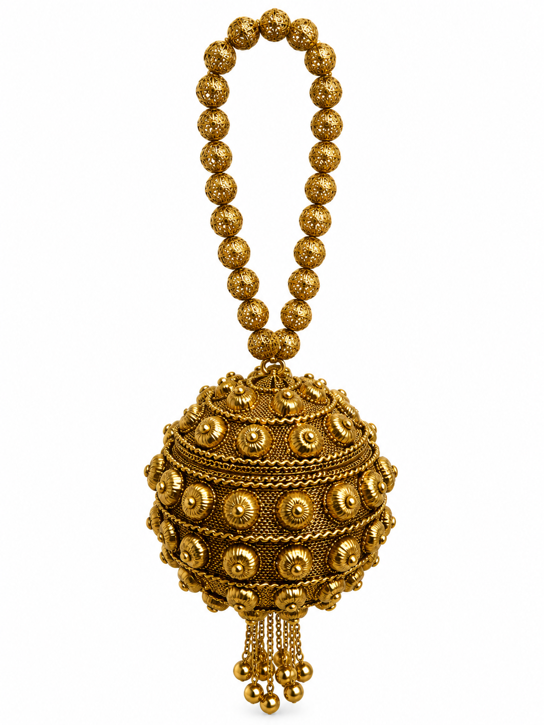 Indian Metal Clutch Potli E