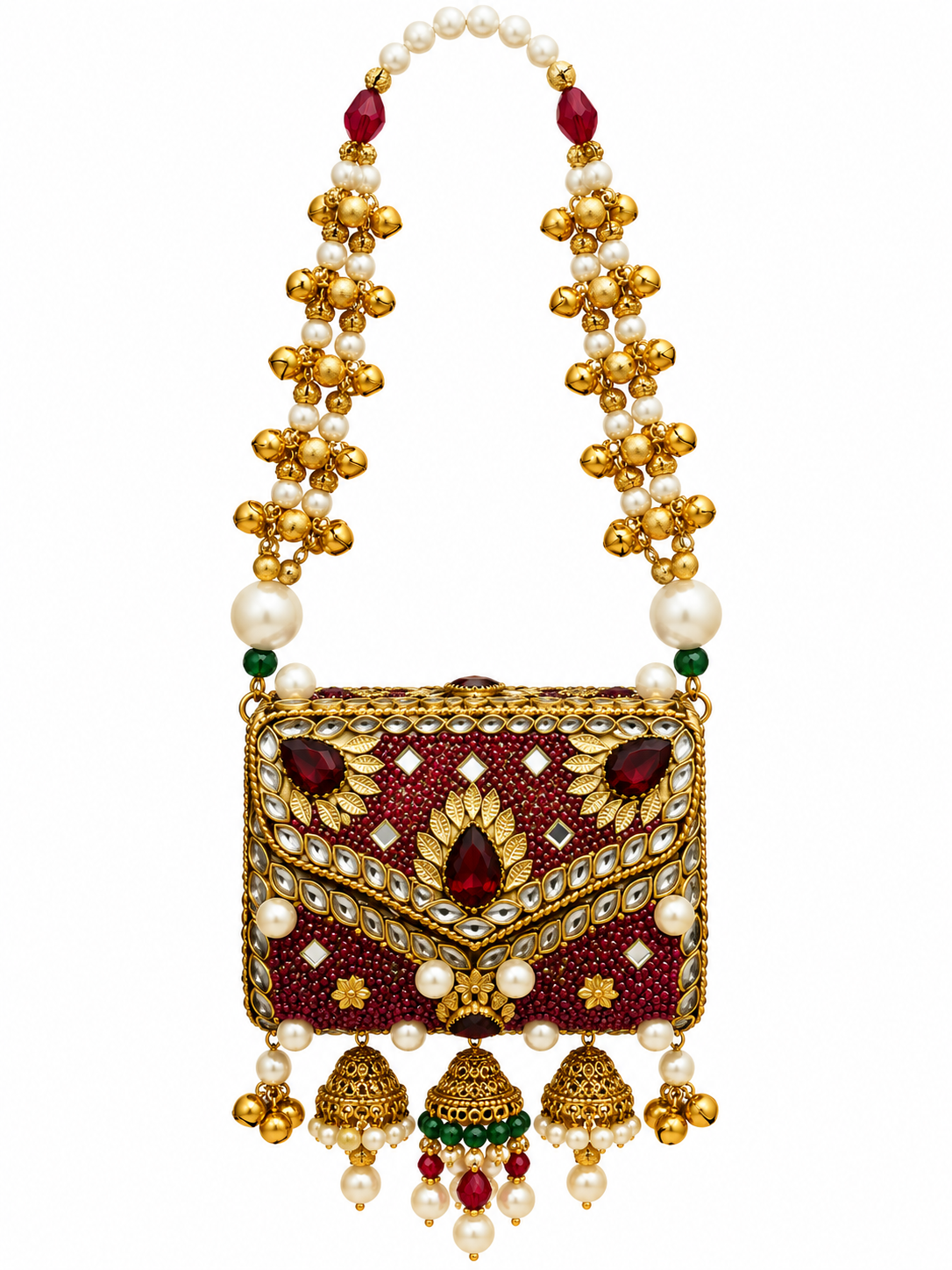 Jhumar Turkish Kundan Clutch