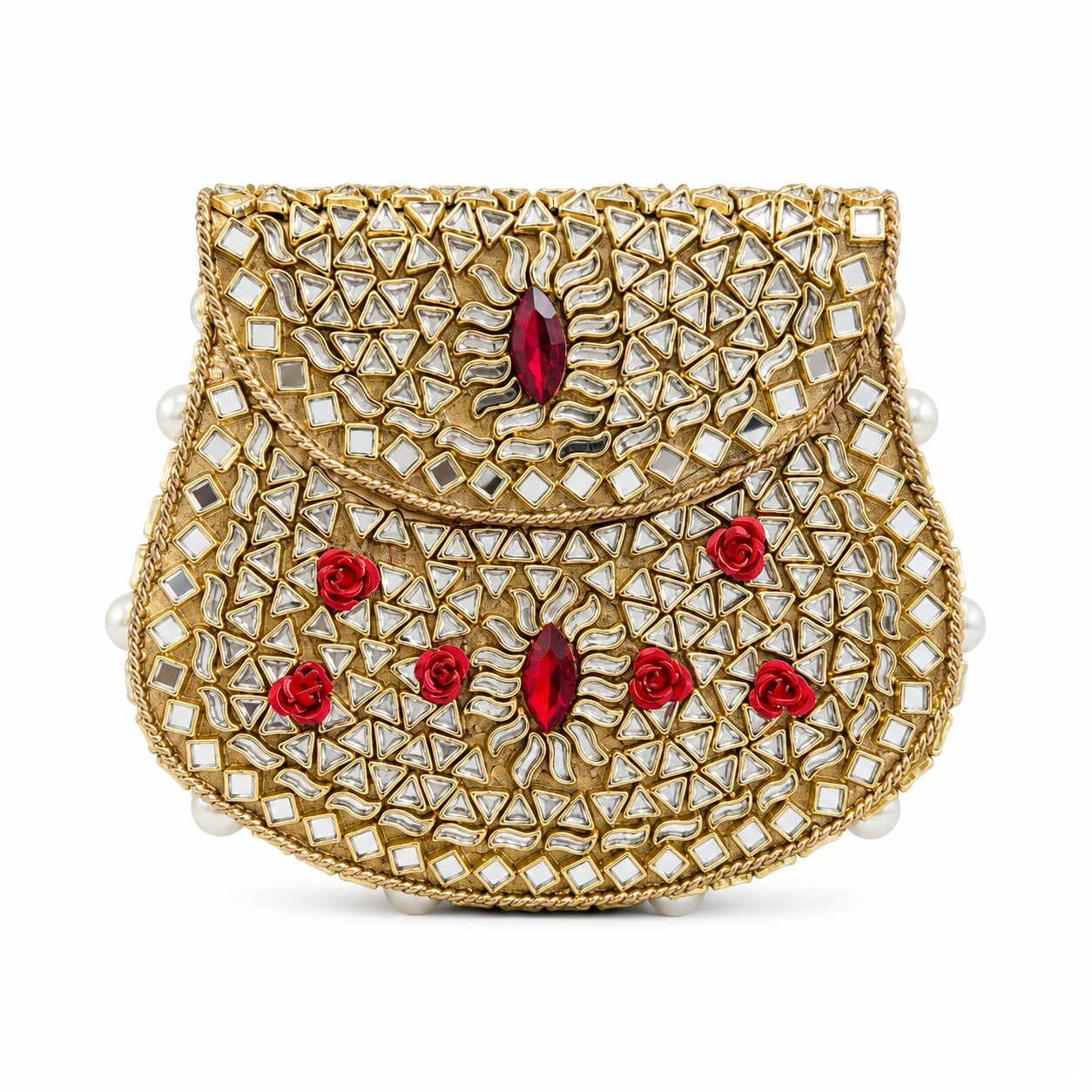 Indian Clutch Kundan Design I