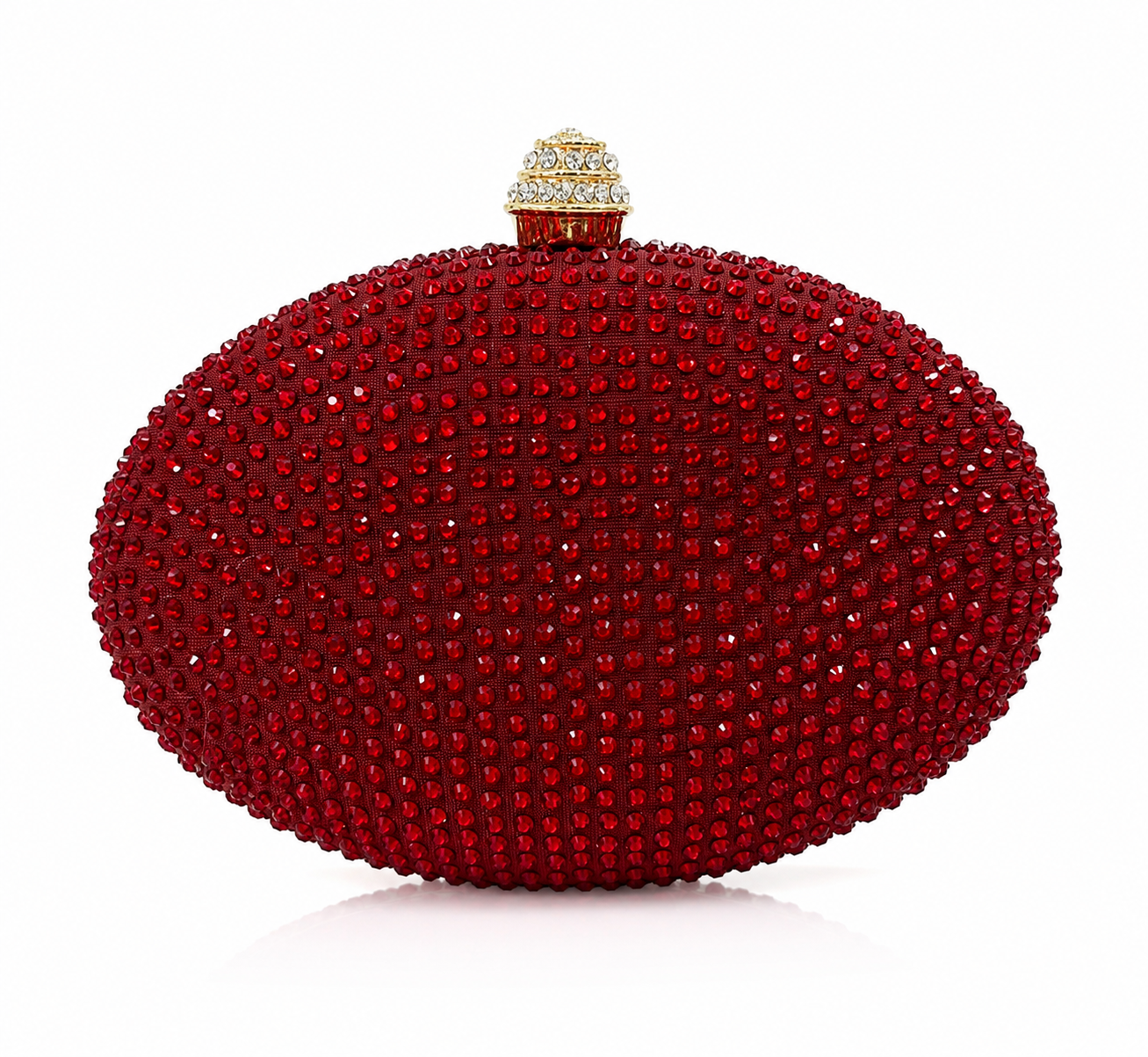 Swarovski Oval Crystal Clutch