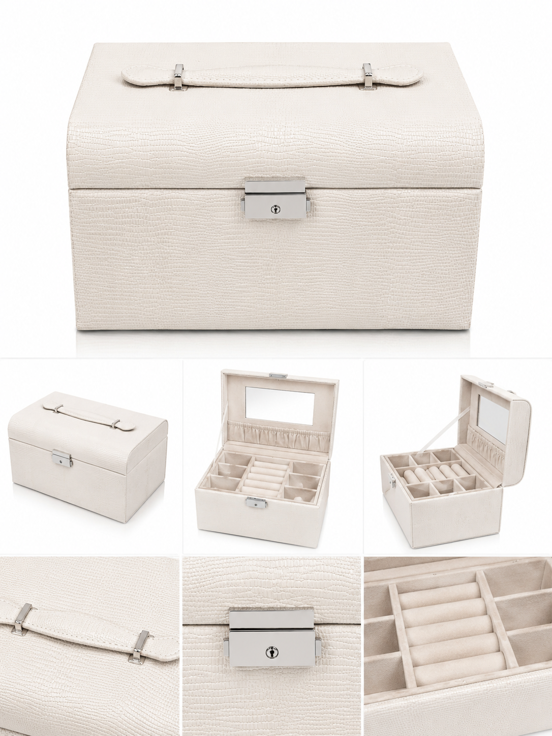 Ivory Luxe Jewelry Box ✨