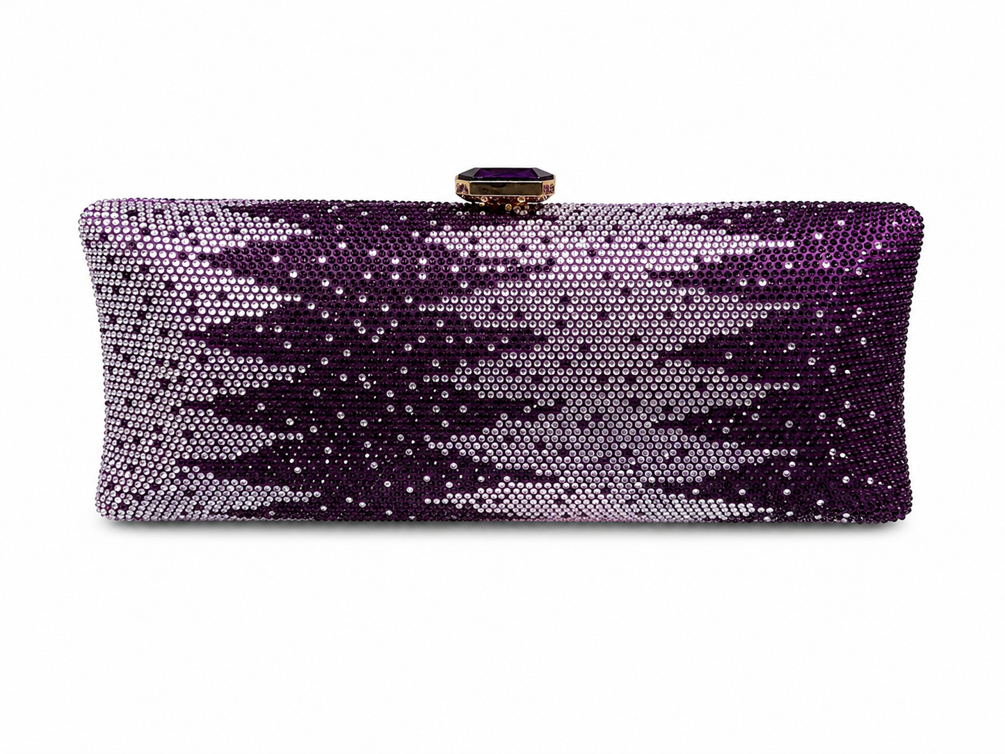 Midnight Royale Long Swarovski Clutch