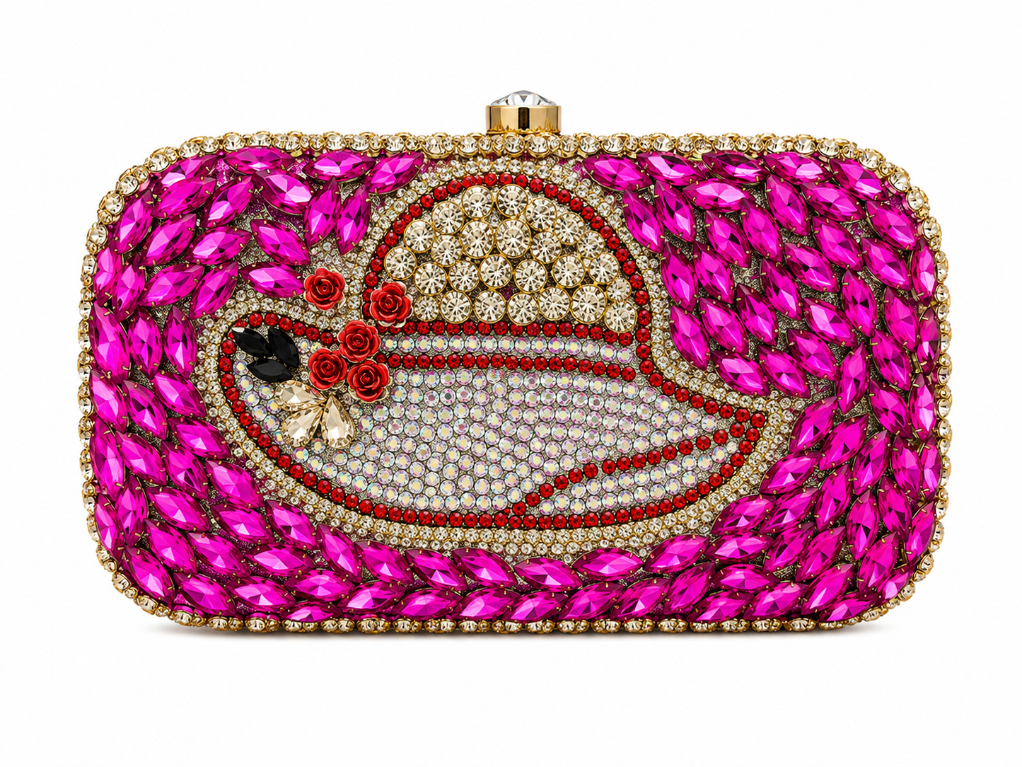 Royal Crystal Hat Clutch