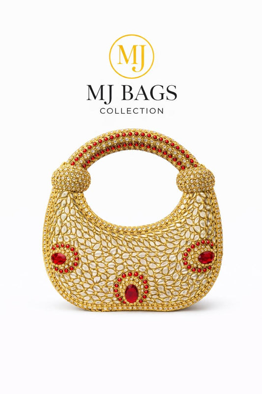 ✨ Royal Kundan Bridal Clutch ✨