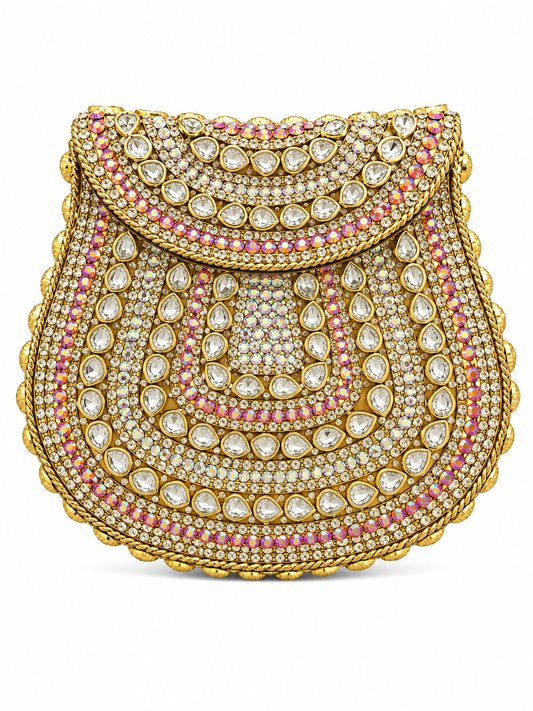 Indian Clutch Kundan Design Y