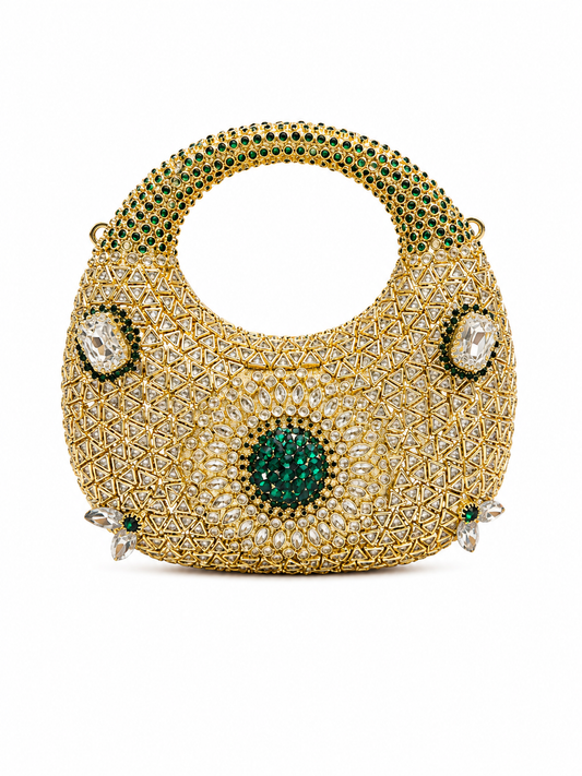 Kundan moon clutch J